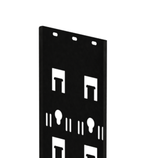 Vertical cable and PDU mounting tray