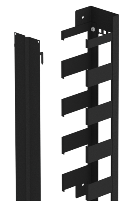 Cross-Guard vertical covered cable manager
