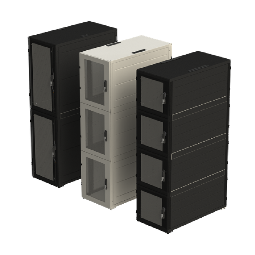 Ventis Co-Location racks with two, three and four bays