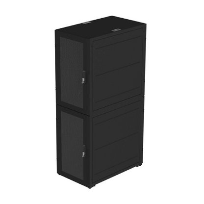 Ventis Co-Location two-bay rack in black
