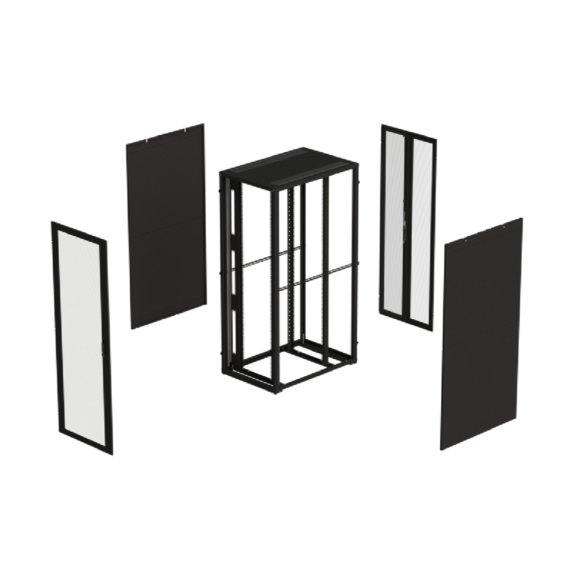 Ventis Hyper rack frame with removable doors and side panels