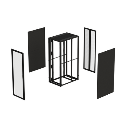 Ventis Hyper rack frame with removable doors and side panels
