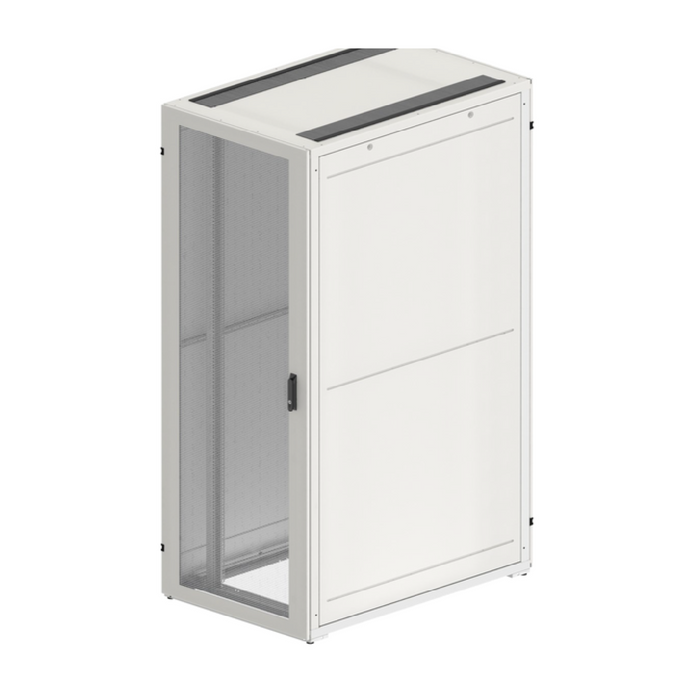 Ventis Hyper rack in white with 88% perforated mesh door